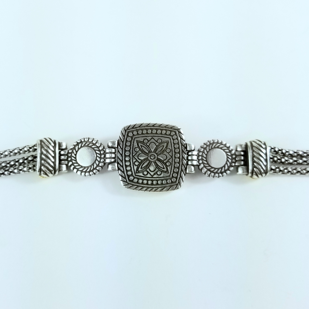 Brighton Two Tone Reversible Crystal Bracelet Retired - Picture 7 of 11